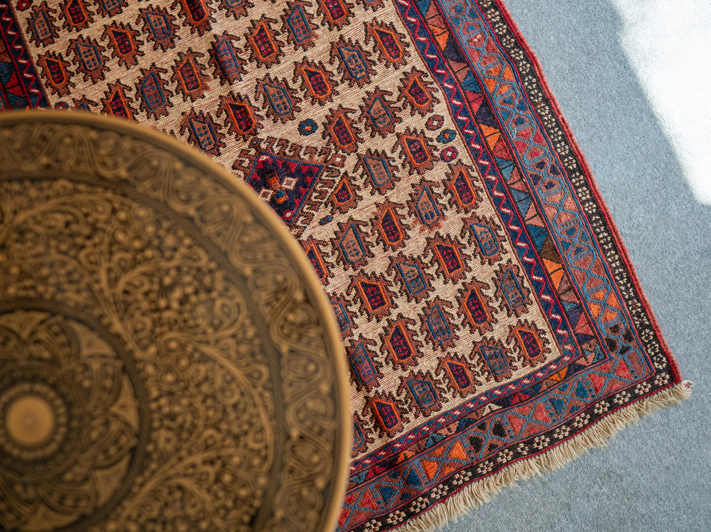 121×95cm  ペルシャ手織りキリム Decorworks