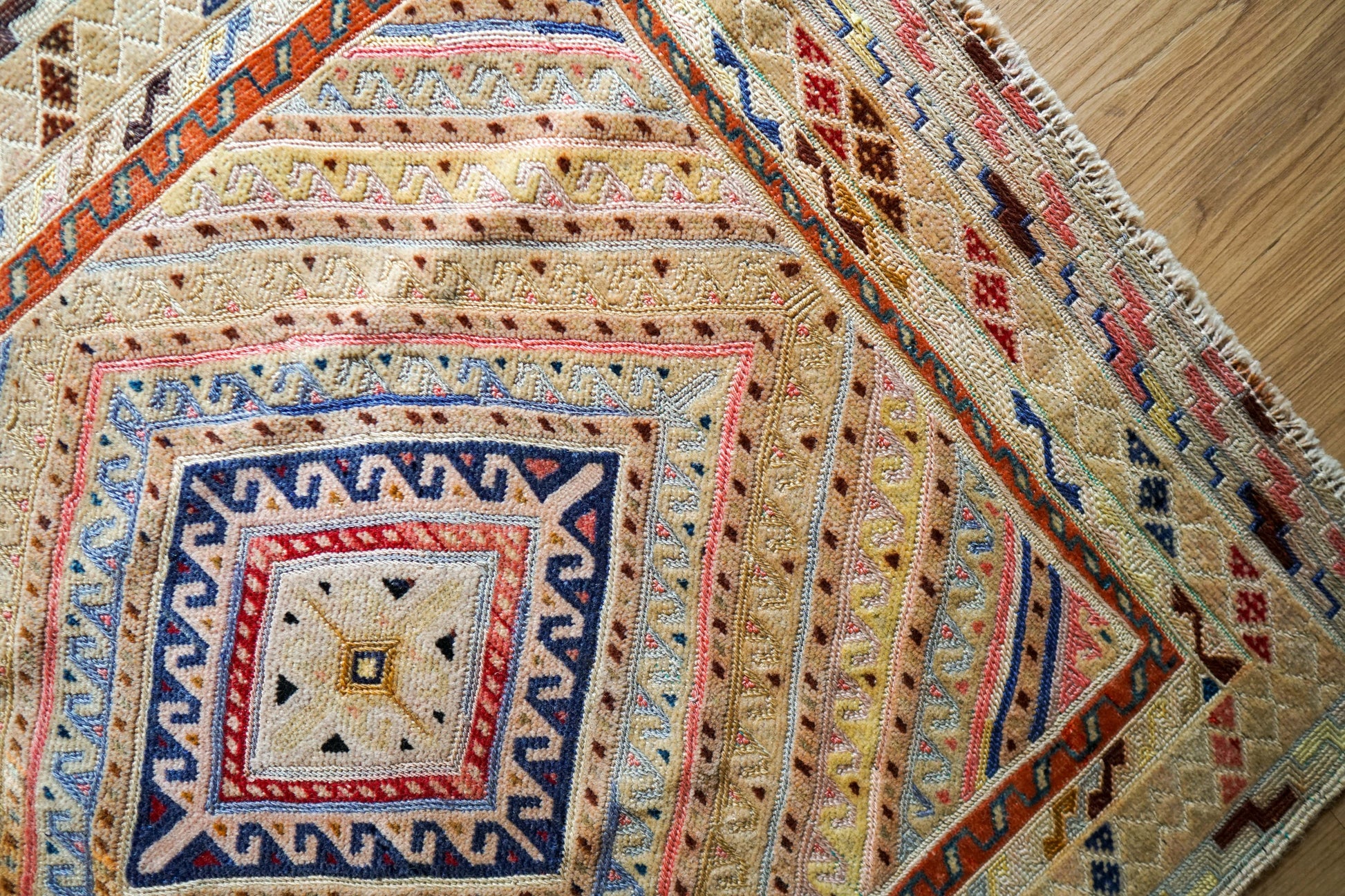 Collection 120×80cm アフガニスタン オールドマシュワニキリム 手織り 絨毯