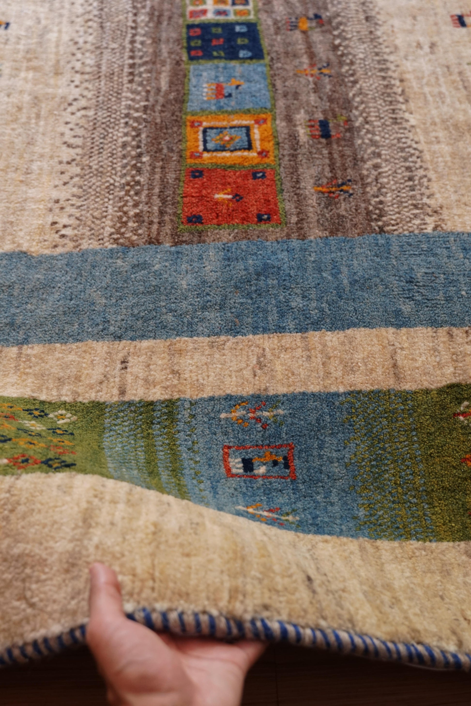 Collection ペルシャ手織りギャッベ 200×159cm -19508