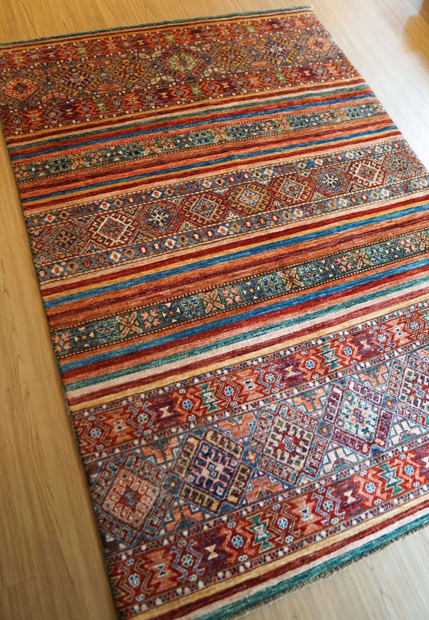 Collection アフガニスタン ガズニーウール 絨毯 206×145cm　トライバルラグ