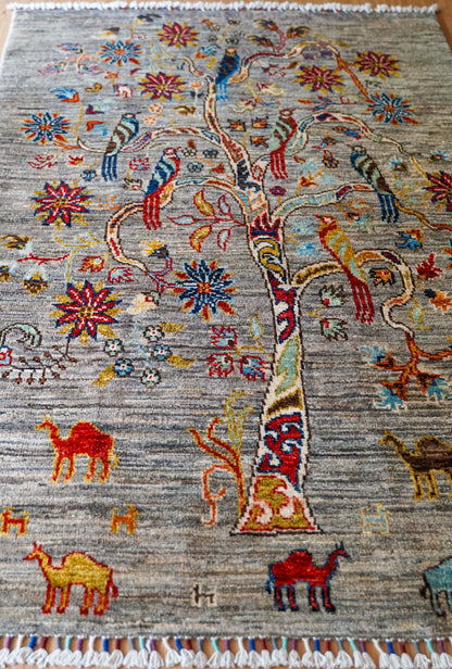 Collection 150×98cm  アフガニスタンガズニウール手織りギャッベ