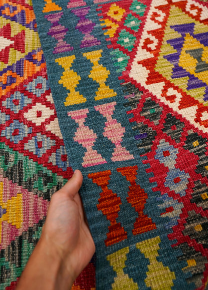 184×128cm　アフガニスタン　手織りキリム　　 Decorworks