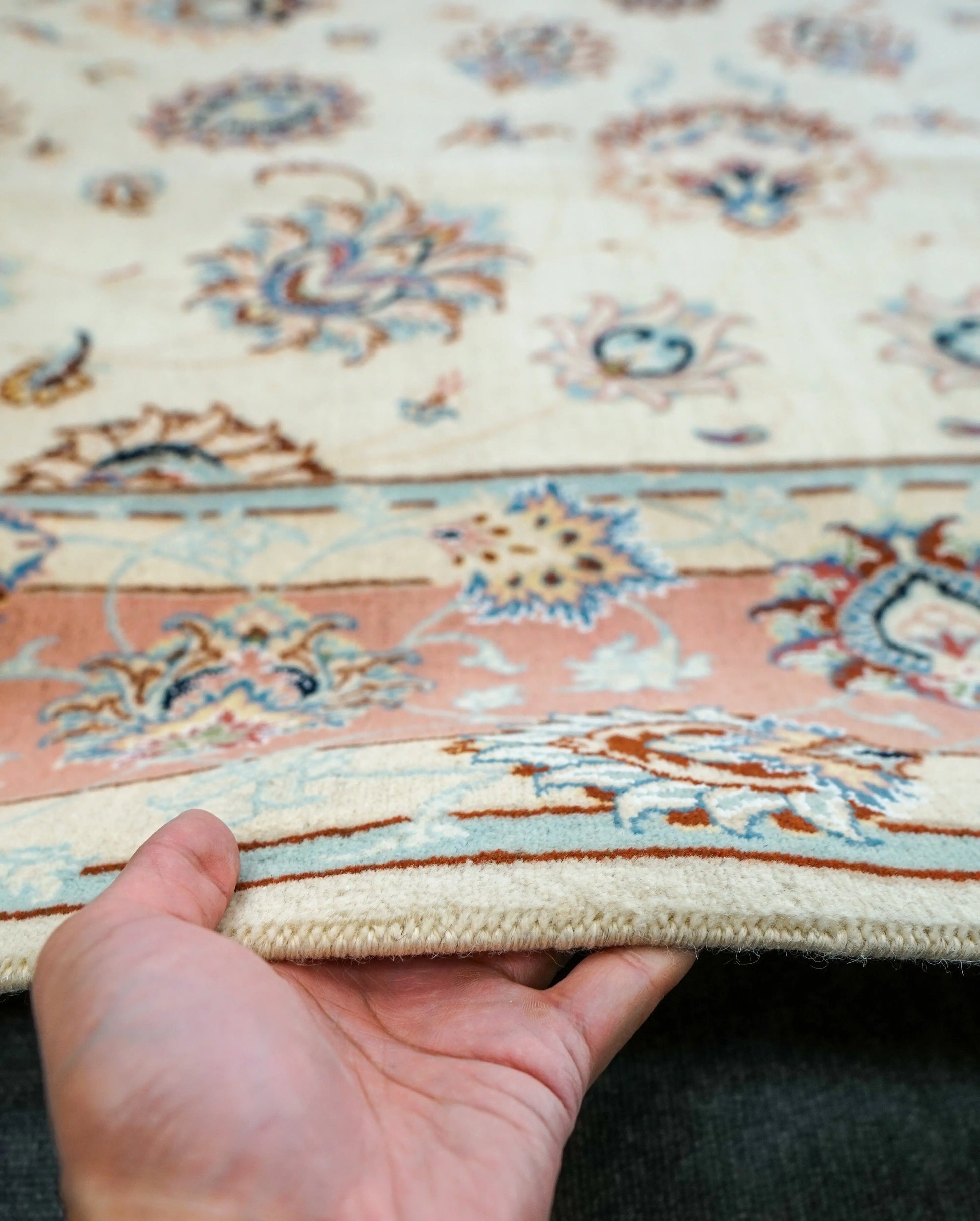 293×188cm　ペルシャ手織り絨毯 タブリーズ産 - Decorworks