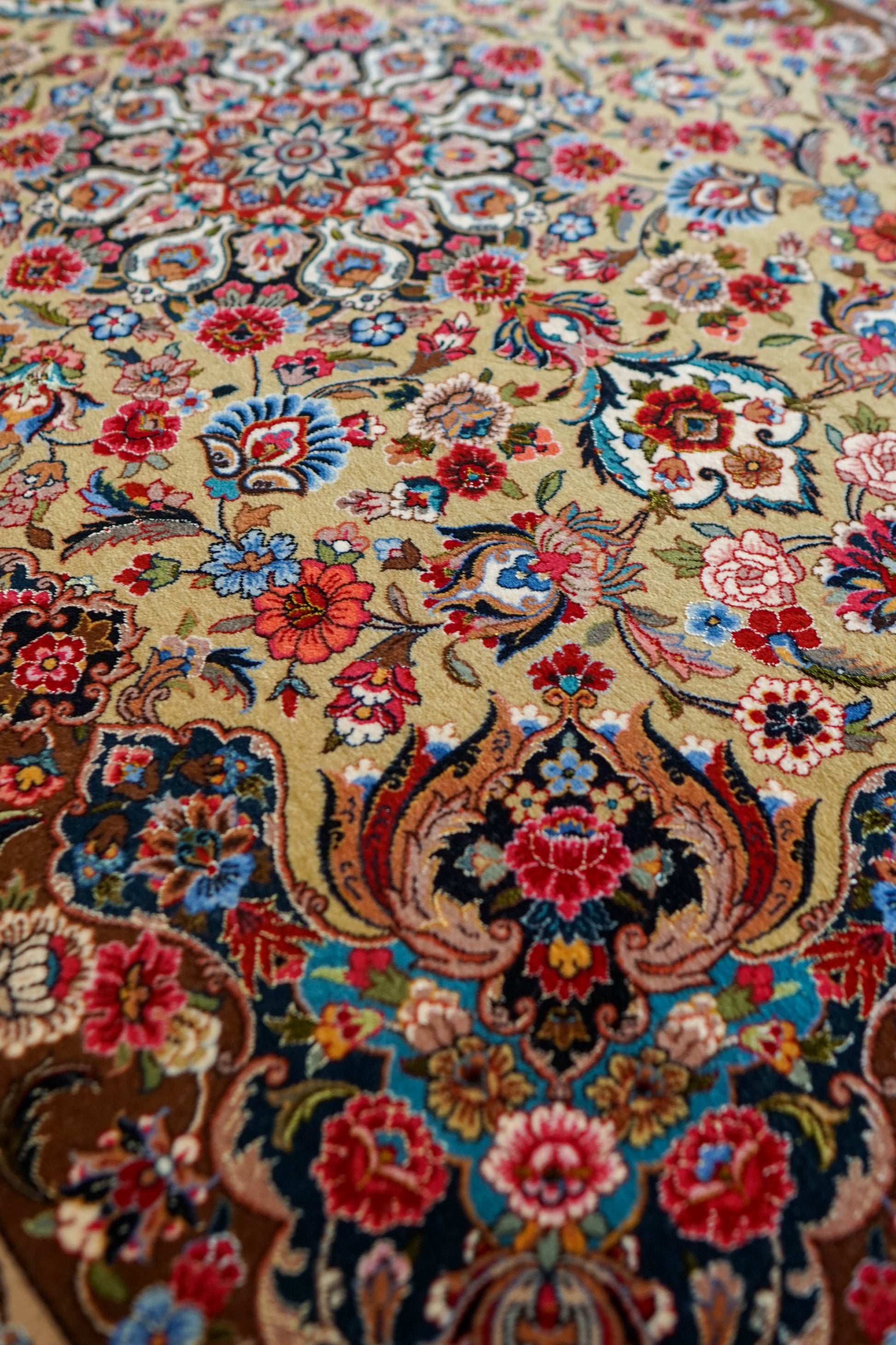  ペルシャ絨毯 イラーム産 約162×104cm｜コルクウール＆シルク