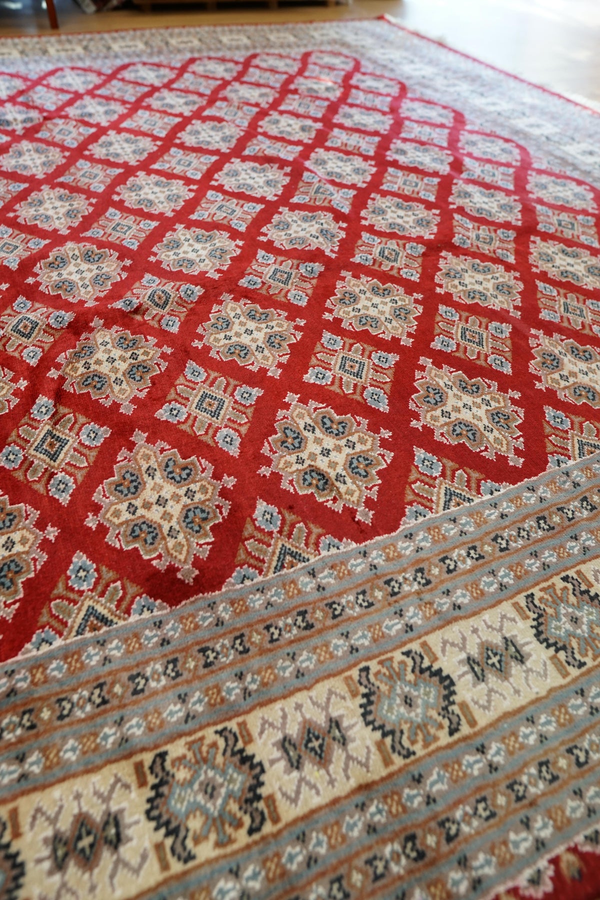  パキスタン手織り絨毯 ジャルダルデザイン 255×250cm