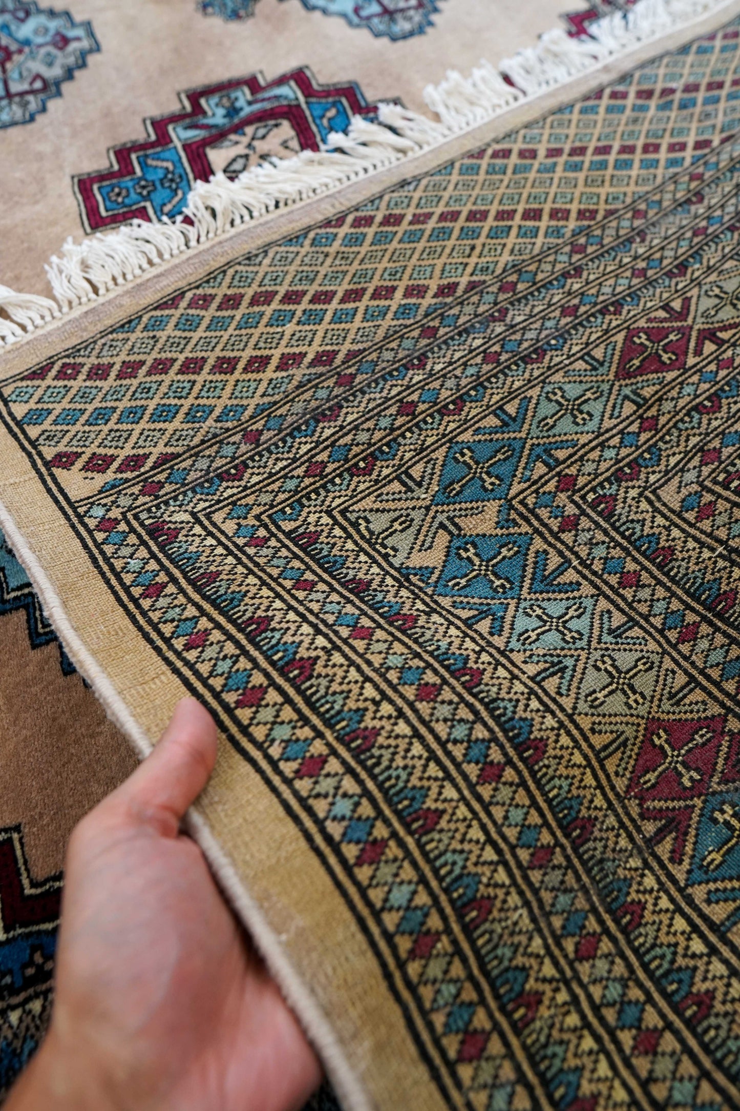  パキスタン手織り絨毯 246×160cm Fine Quality 11/22