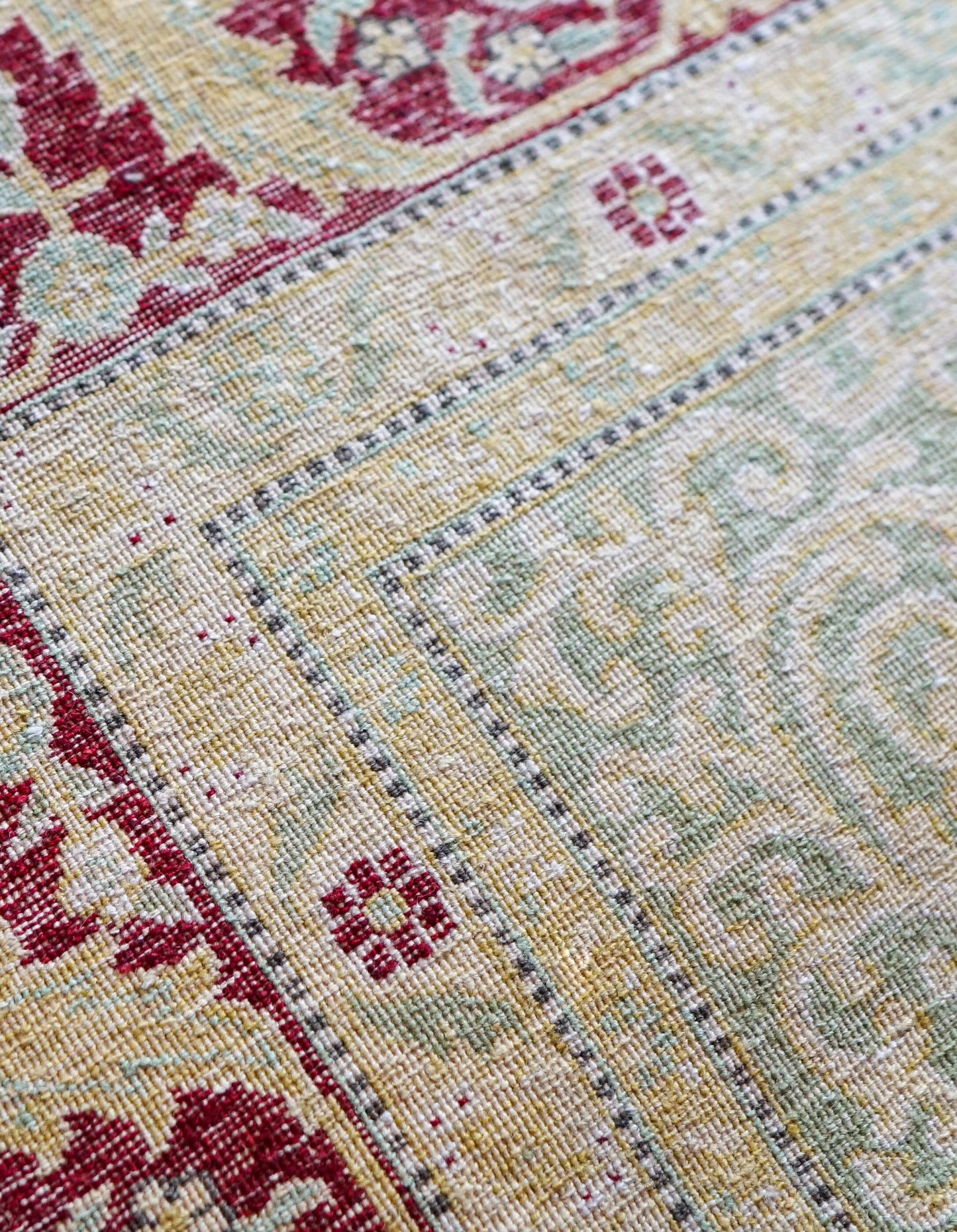  パキスタン手織り絨毯 305×215cm｜トルコ結びが