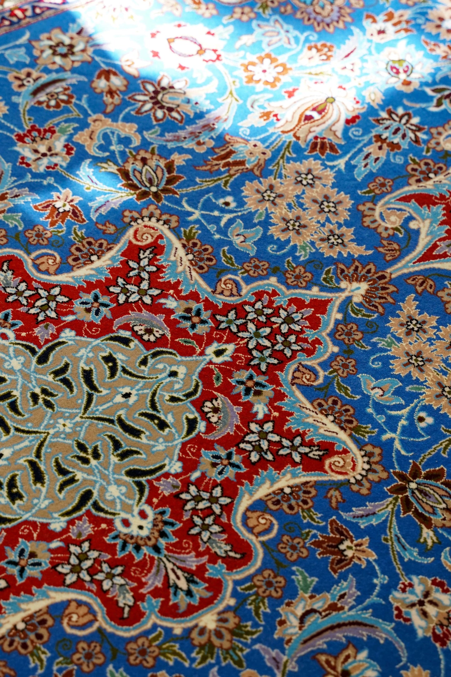  ペルシャ絨毯 イスファハン産 220×150cm  シャジュン房  4661