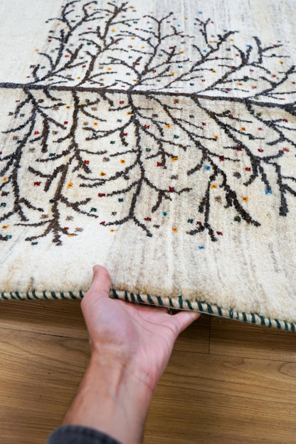  ペルシャギャッベ 手織り カシュクリギャベ 141×86cm