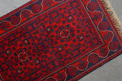 135×81cm アフガニスタン手織り絨毯 カールモハメディ ペルシャ絨毯 Decorworks