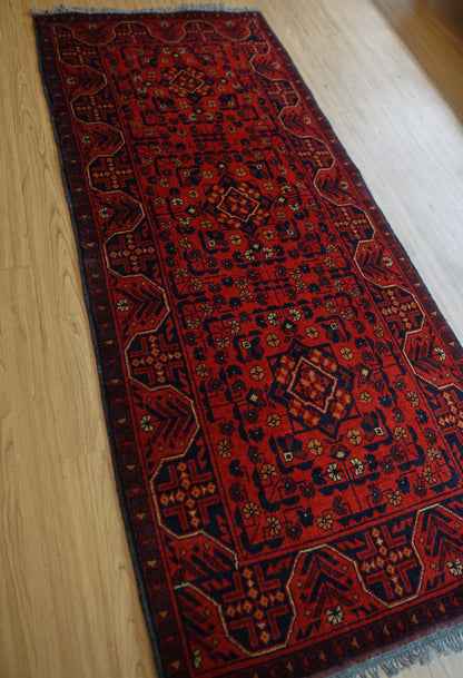 Collection トライバルラグKhal Mohammadi 手織り絨毯 200×83 ランナー