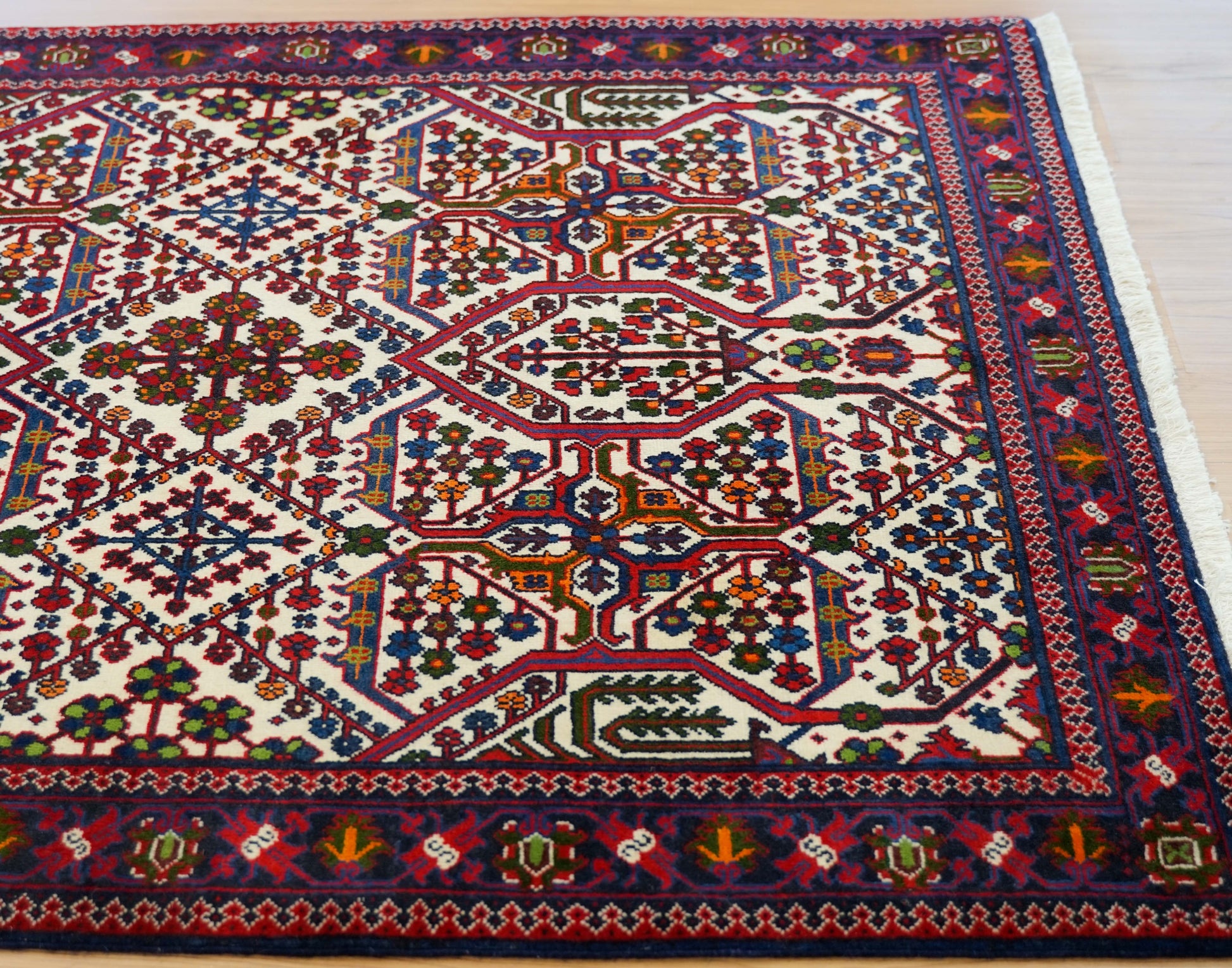  ペルシャ絨毯 カシャーン 157×110cm