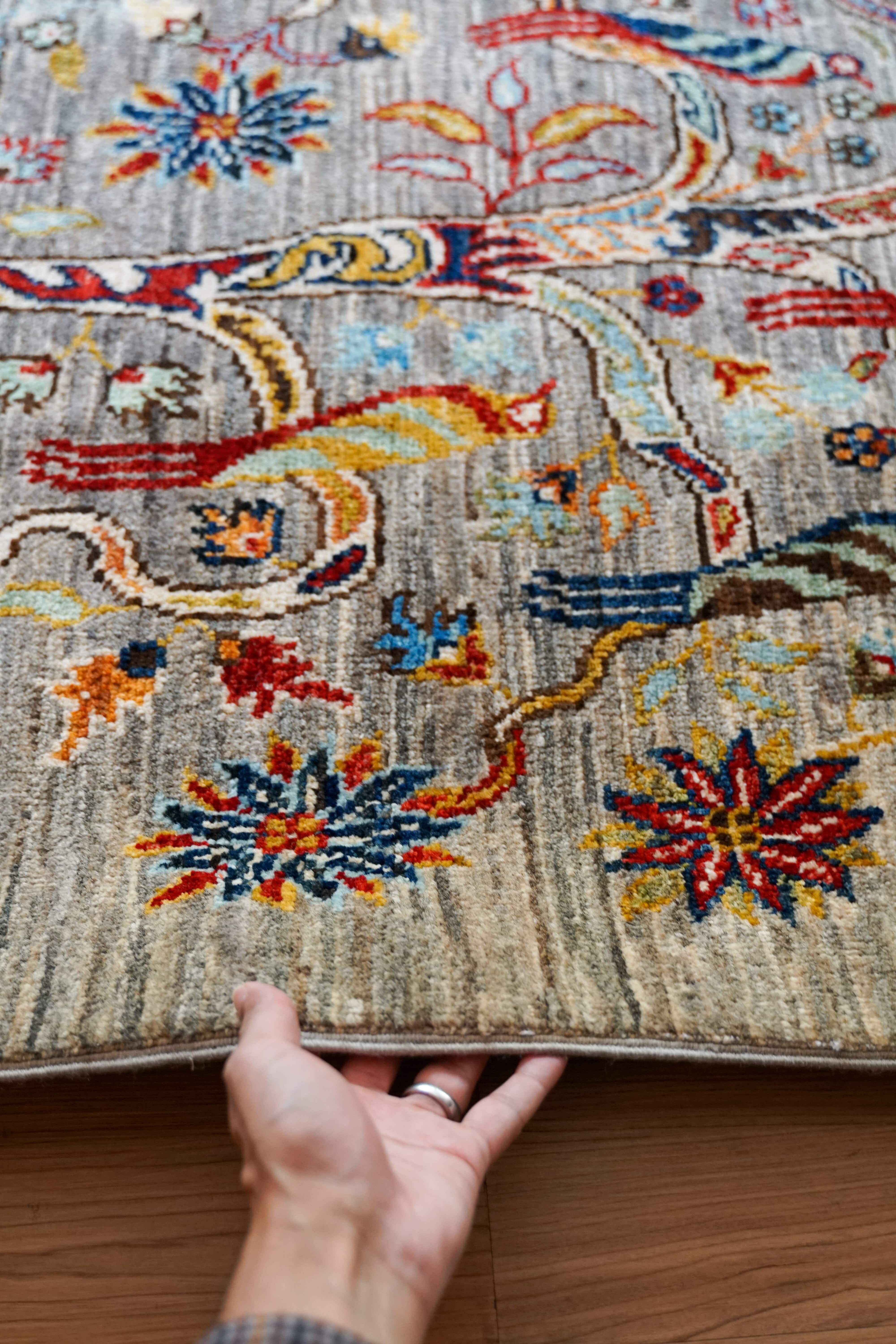 アフガニスタンガズニウール手織り絨毯 手織りギャッベ 150×98cm アフガニスタンガズニウール手織りギャッベ 150×98cm – Decorworks