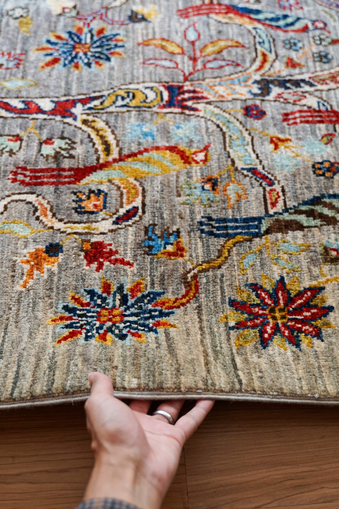 Collection 150×98cm  アフガニスタンガズニウール手織りギャッベ