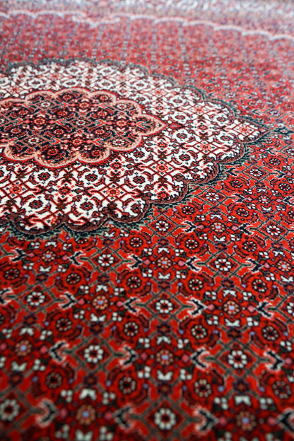 ペルシャ絨毯 ビジャー 228×152cm ビジャール産｜高品質タカーブ織り マヒデザイン メリノウール 手織りラグ - Decorworks