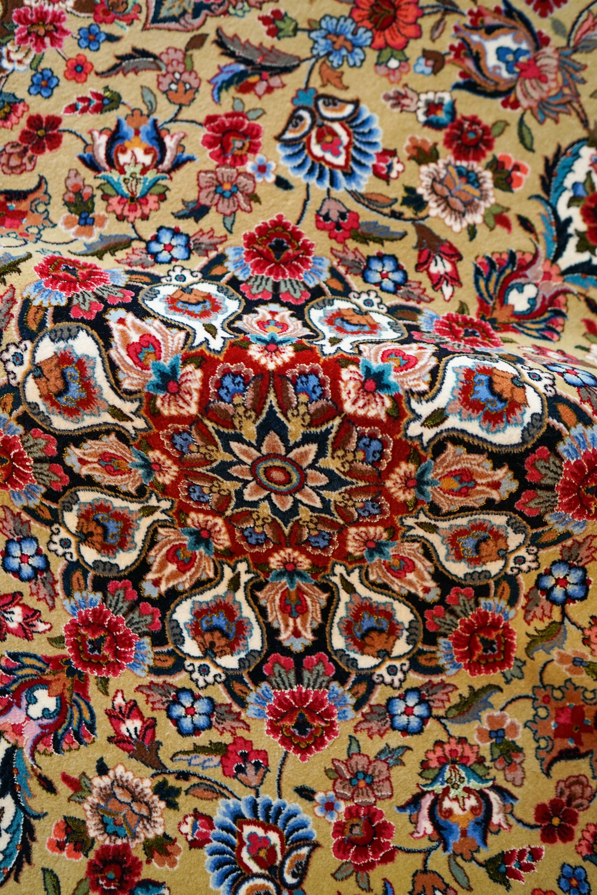  ペルシャ絨毯 イラーム産 約162×104cm｜コルクウール＆シルク