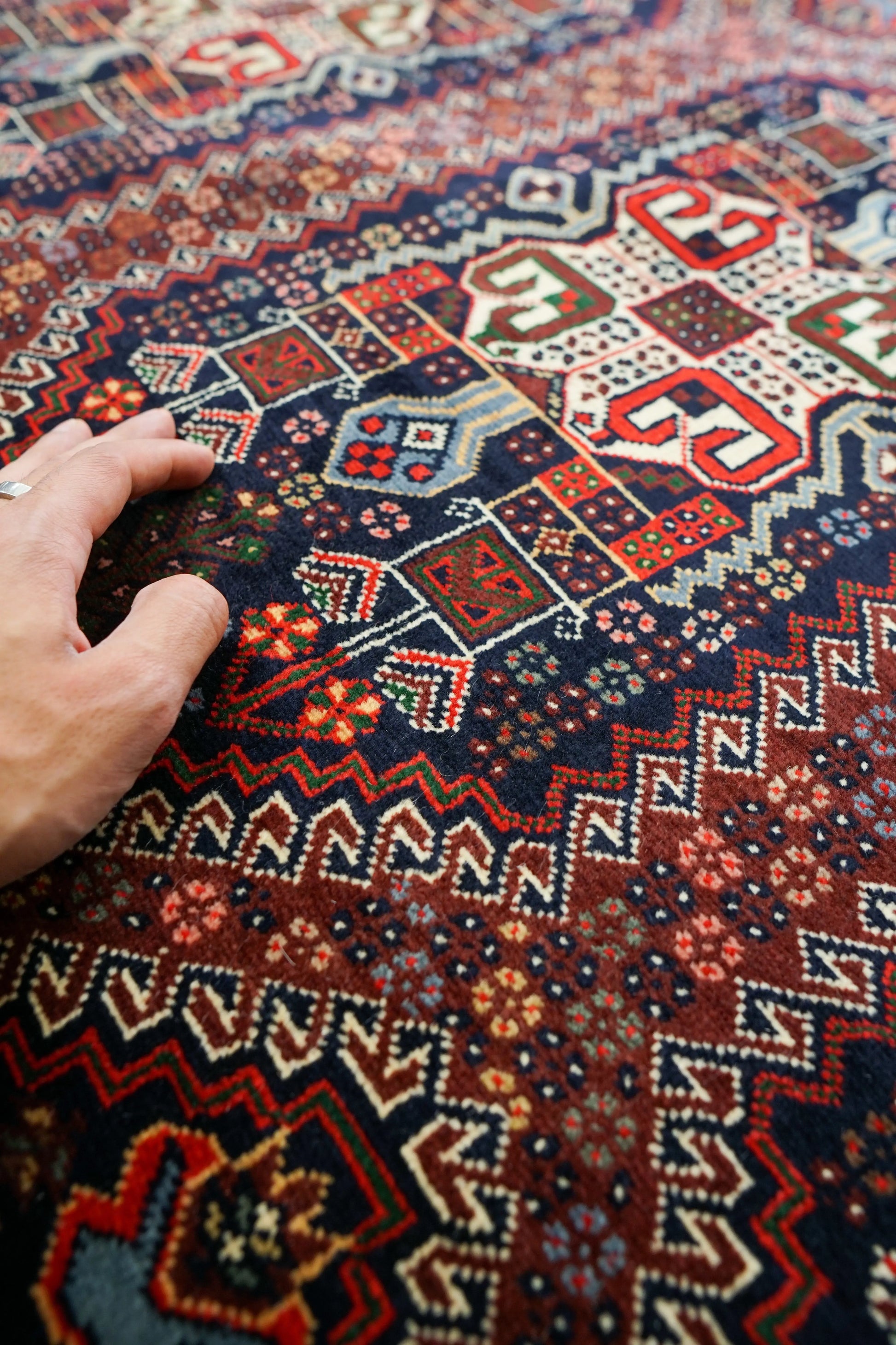 295×195cm アフガニスタン トルクメン　手織り絨毯　 トライバルラグ Decorworks