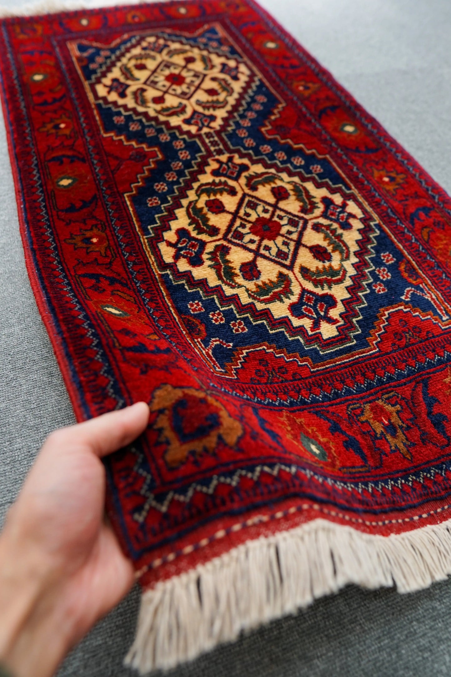 106×53cm アフガン手織り絨毯 カールモハメディ Decorworks