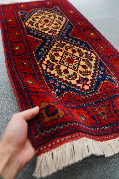106×53cm アフガン手織り絨毯 カールモハメディ Decorworks
