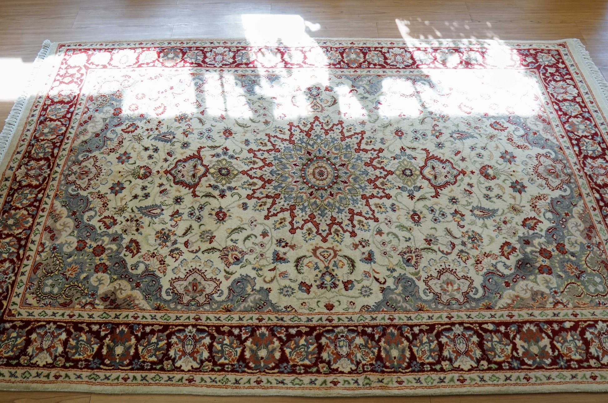  手織りペルシャ絨毯 オリエンタルラグ 228×144cm