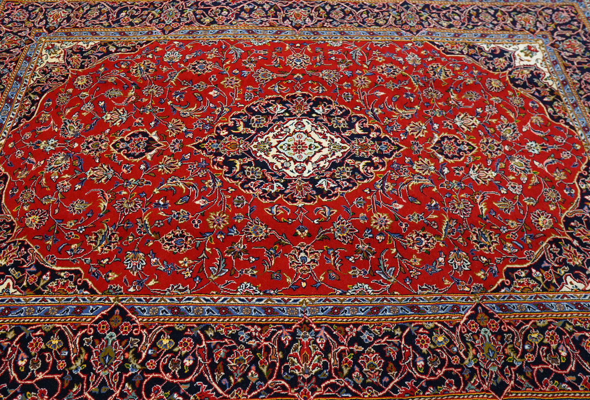  ペルシャ絨毯 カシャーン産 (カシャン) シャドサル工房 225×150cm
