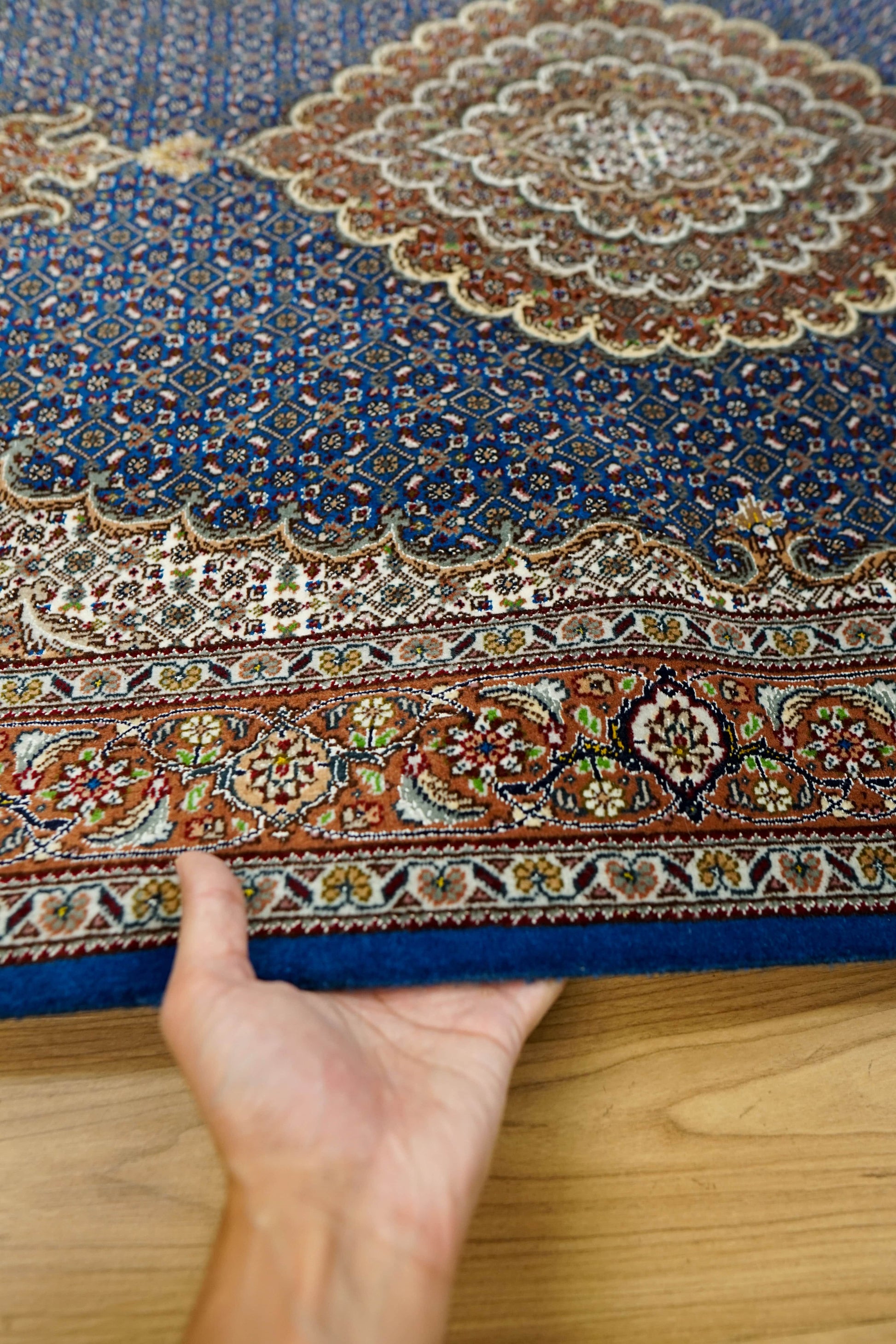 Collection 154×106cm 手織り ペルシャ絨毯 タブリーズ産　50RAJ