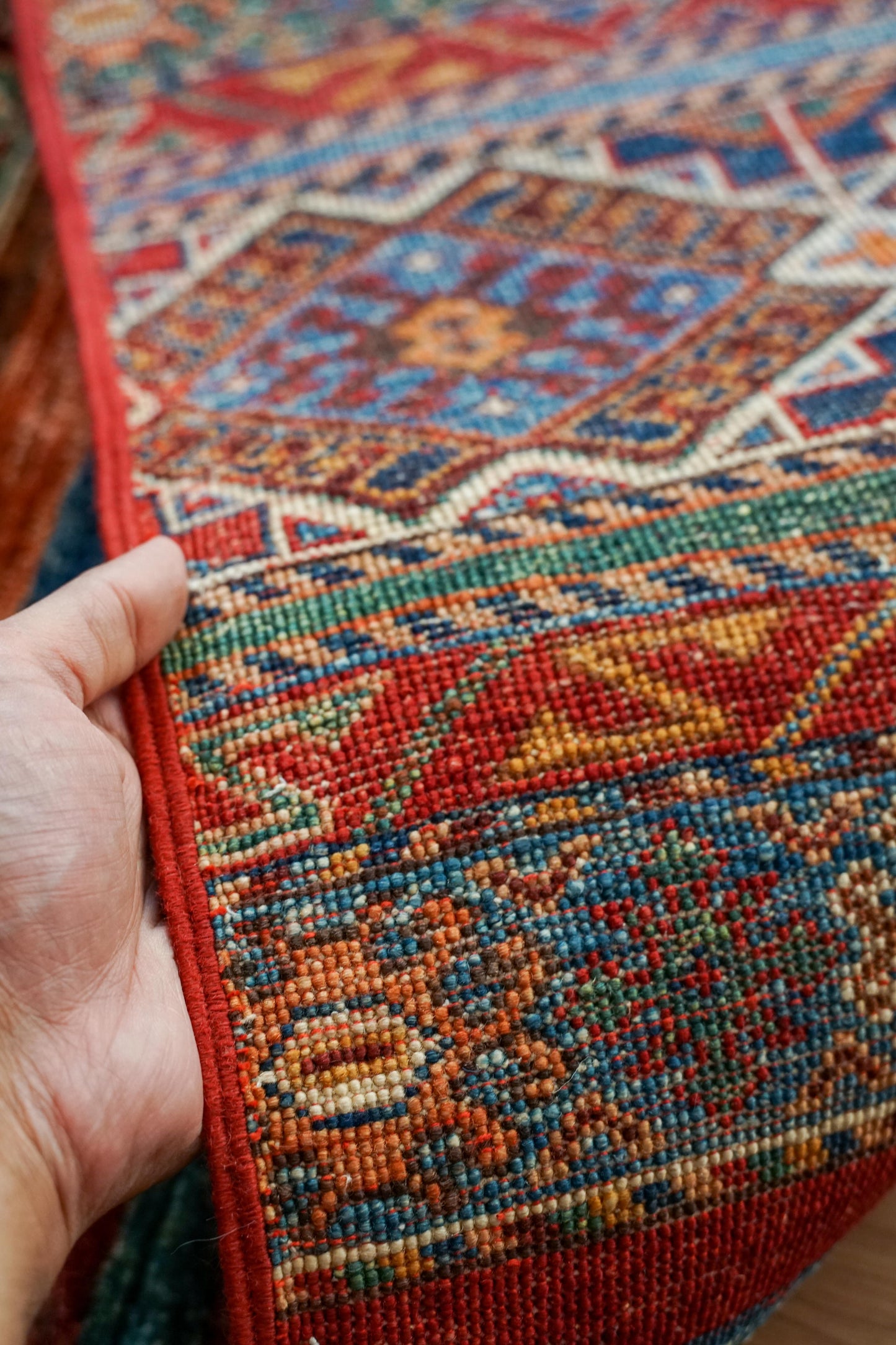 アフガニスタン手織り絨毯 ガズニーウール 200×149cm｜クルジーンデザイン トライバルラグ リビングサイズ