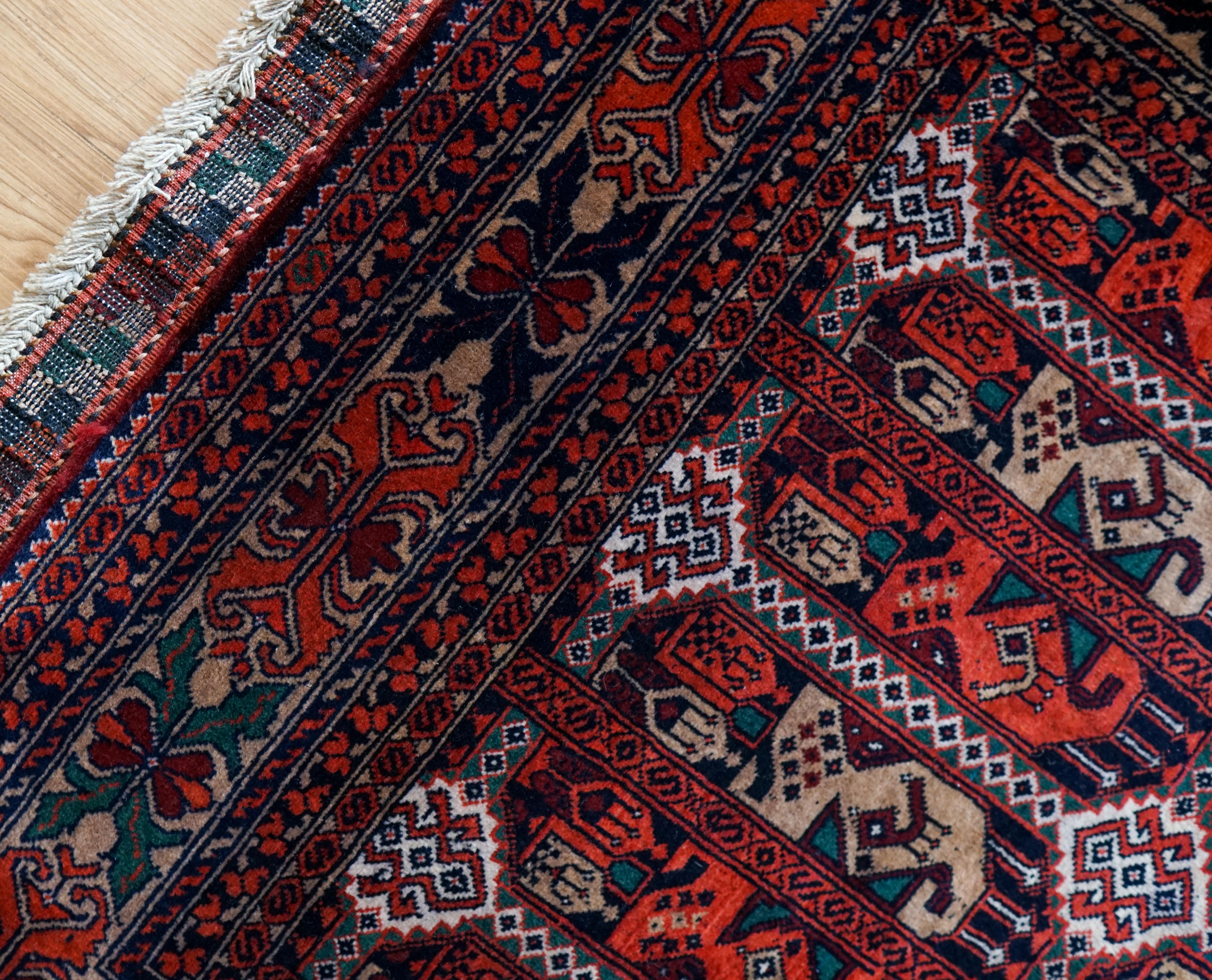 アフガン手織り絨毯 トルクメン ラグ 150×101cm – Decorworks