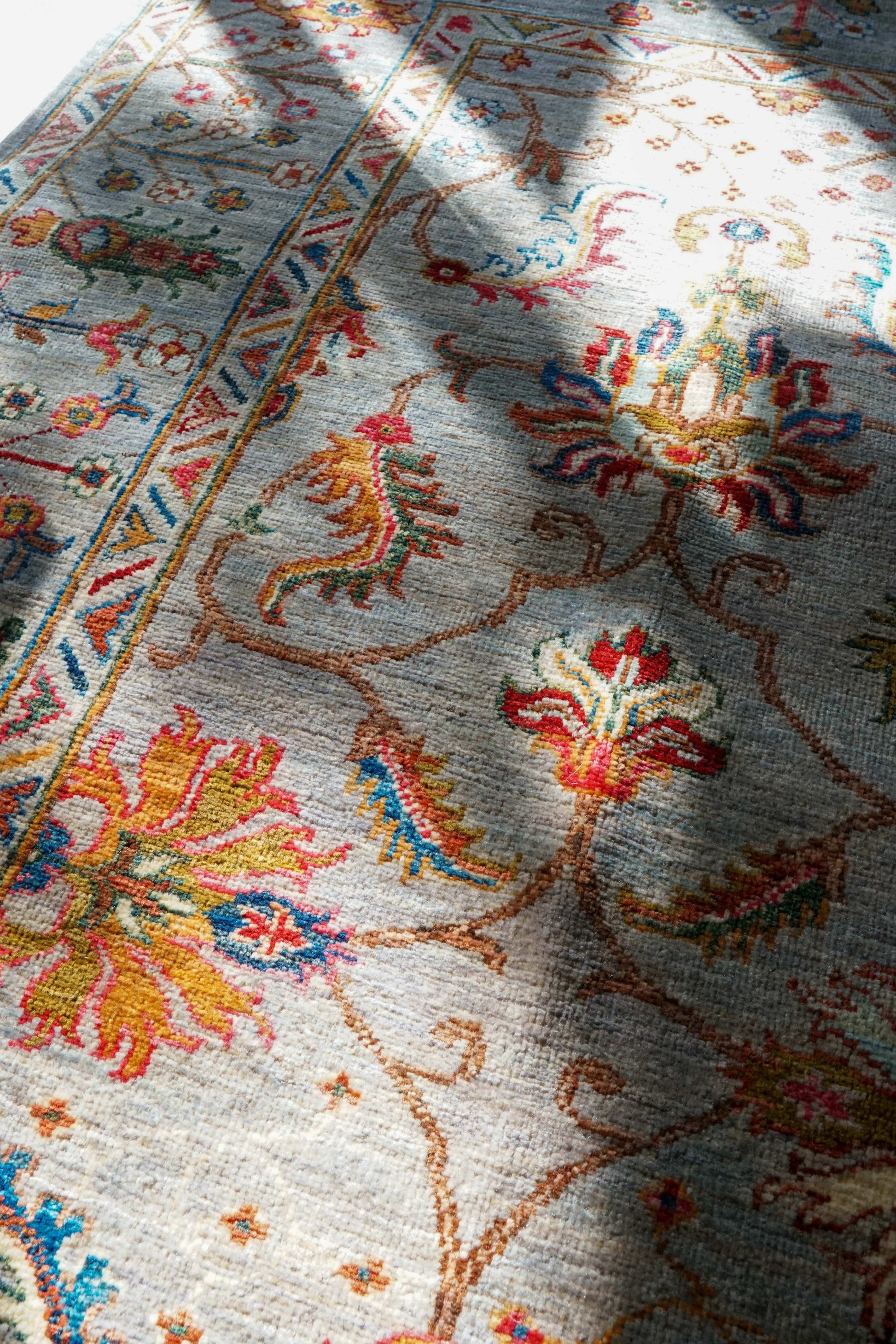  アフガニスタン手織り絨毯 ガズニ  243×176cm｜手紡ぎウール×草木染め