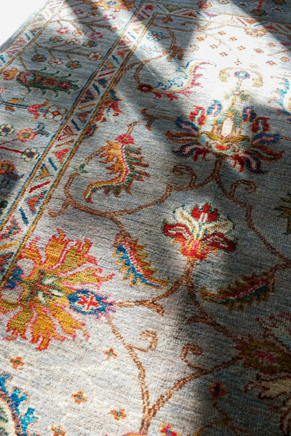  アフガニスタン手織り絨毯 ガズニ  243×176cm｜手紡ぎウール×草木染め