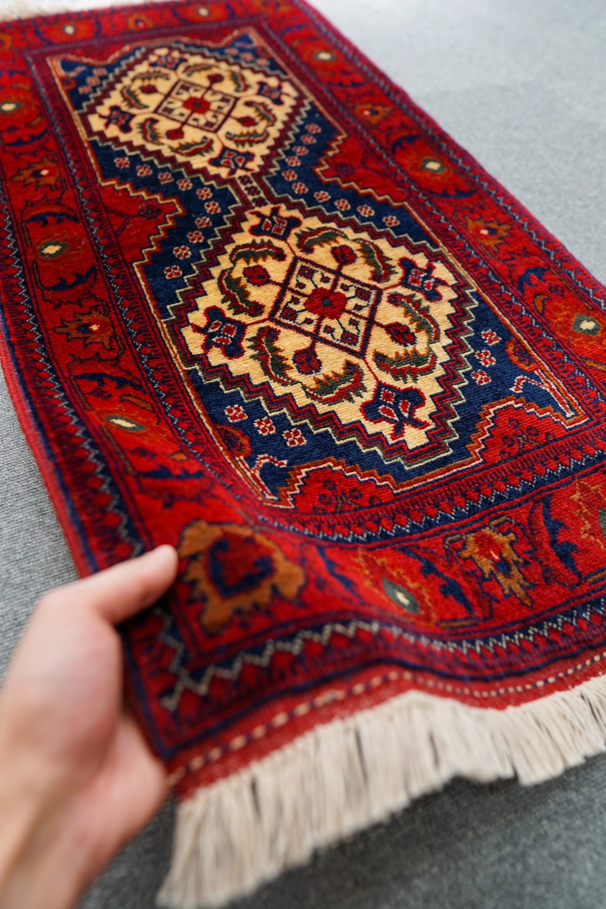 106×53cm アフガン手織り絨毯 カールモハメディ Decorworks