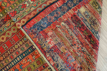  手織りペルシャ オールド シルジャンキリム ウールラグ 298×195cm