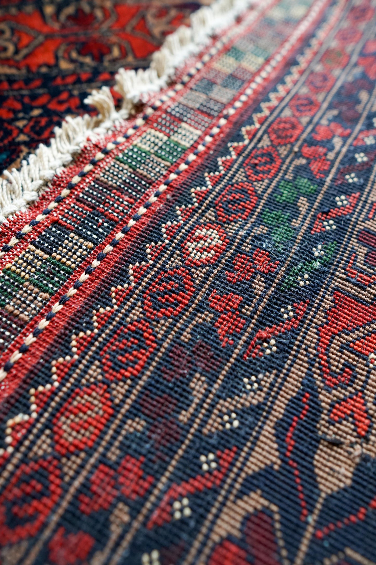  アフガン手織り絨毯 トルクメン ラグ 150×101cm