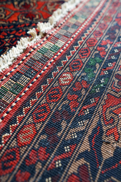  アフガン手織り絨毯 トルクメン ラグ 150×101cm