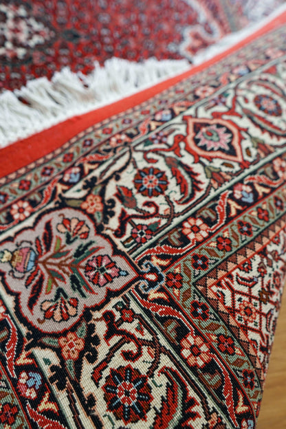 ペルシャ絨毯 ビジャー 228×152cm ビジャール産｜高品質タカーブ織り マヒデザイン メリノウール 手織りラグ - Decorworks