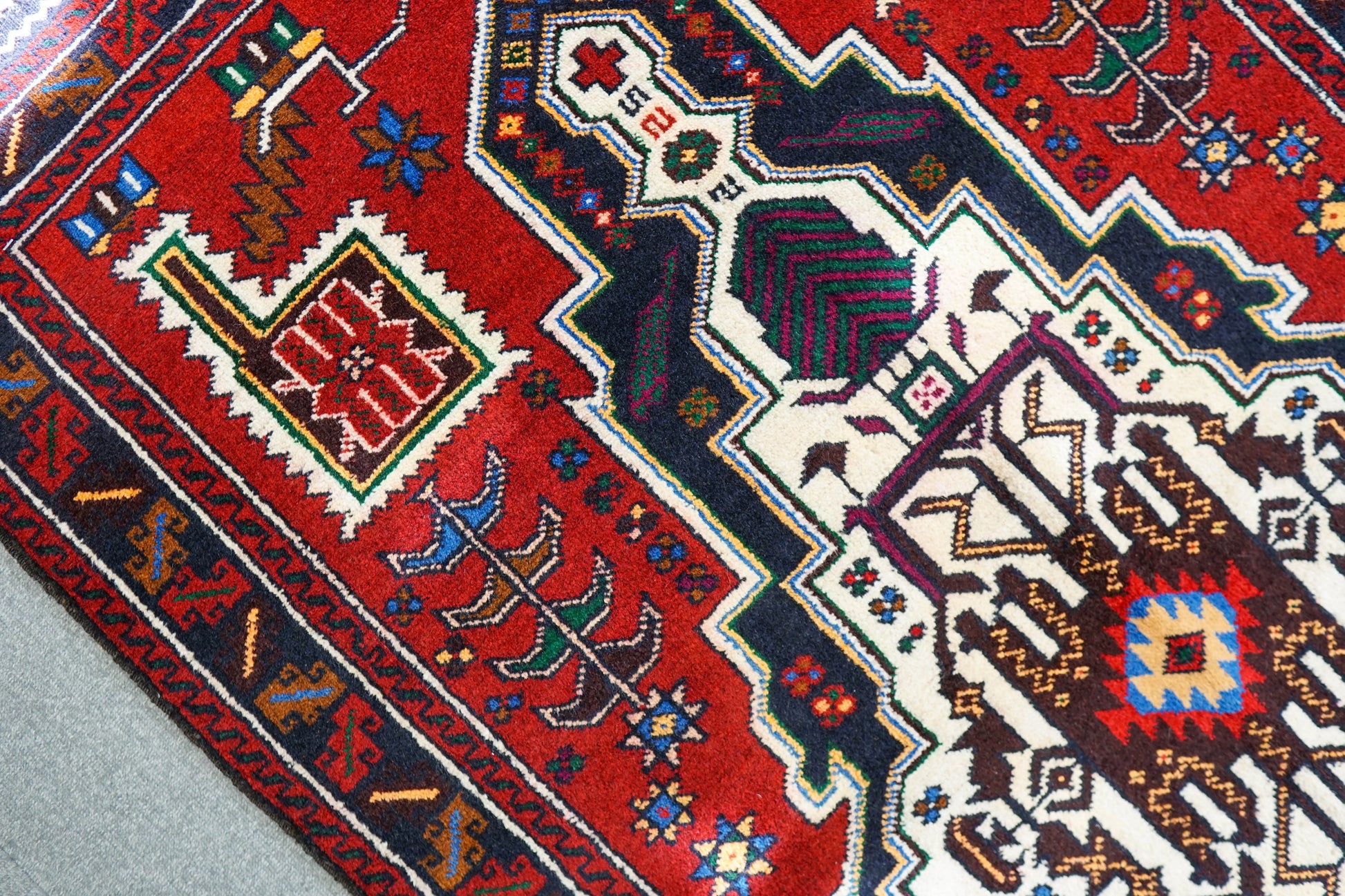 163×95cm ペルシャ 絨毯 バルーチ 手織り トライバルラグ Decorworks