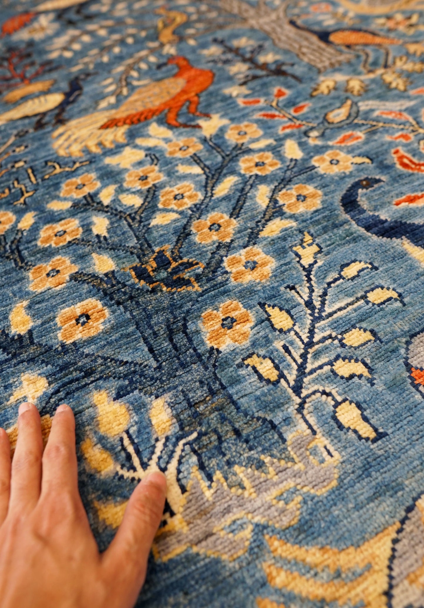206×149cｍ  アフガニスタン ガズニーウール 手織り絨毯 Decorworks