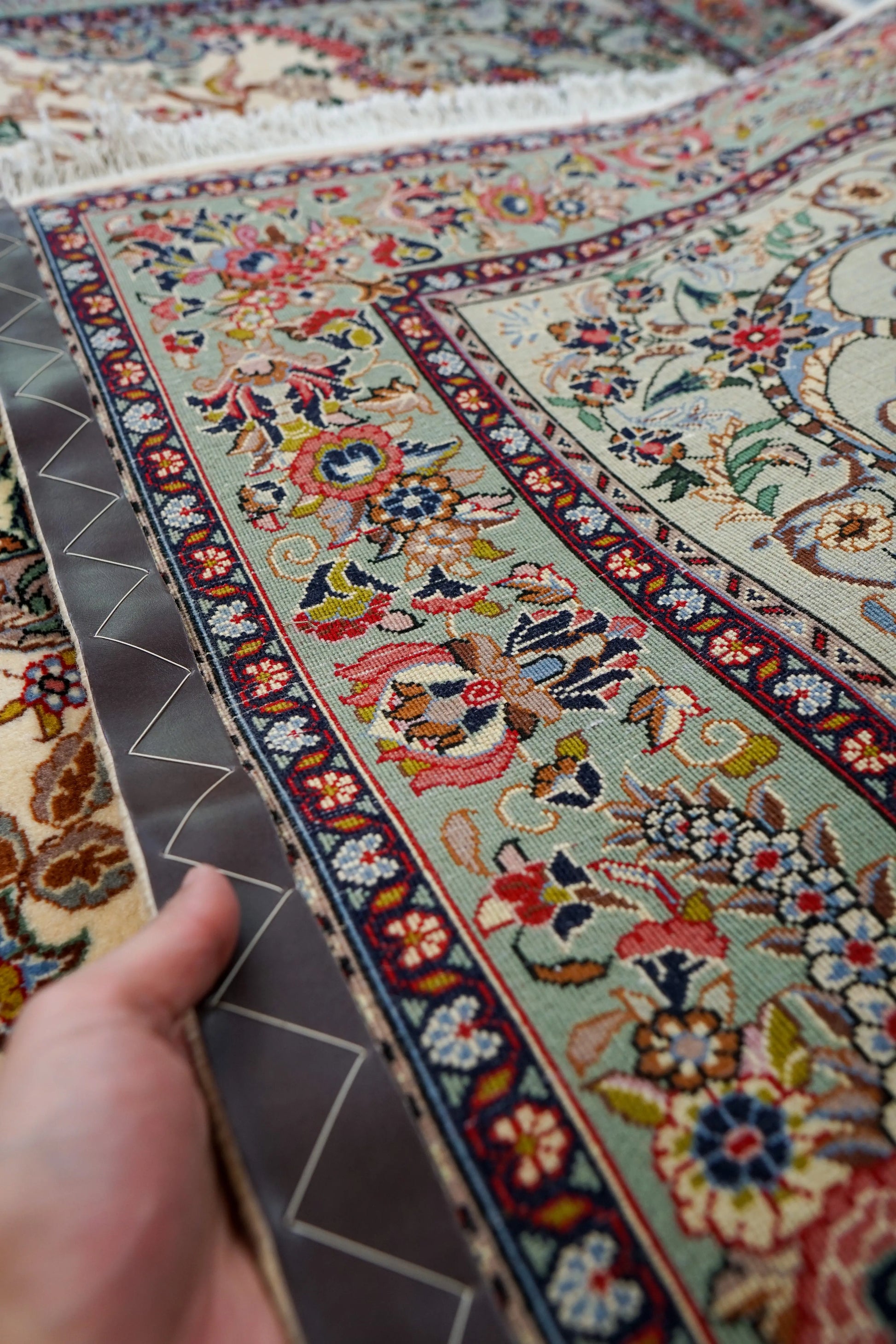 200×135cm　 ペルシャサルーク総手織り絨毯 Decorworks