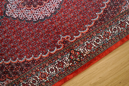 ペルシャ絨毯 ビジャー 228×152cm ビジャール産｜高品質タカーブ織り マヒデザイン メリノウール 手織りラグ - Decorworks