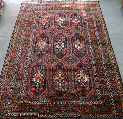 295×195cm アフガニスタン トルクメン　手織り絨毯　 トライバルラグ Decorworks