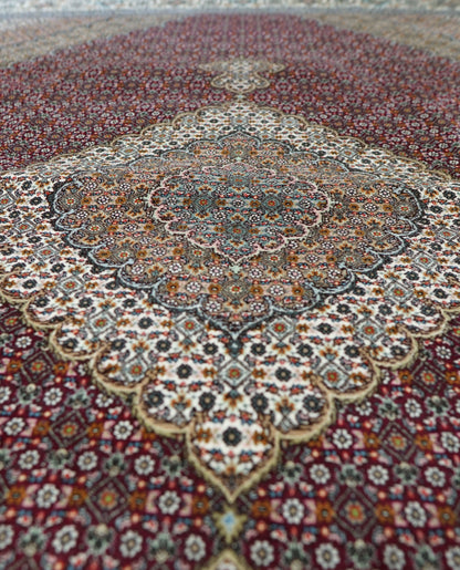 Collection ペルシャ手織り絨毯 タブリーズ産 305×205cm マヒ柄