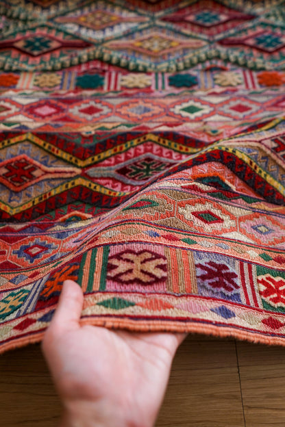 アフガニスタン 手織りマシュワニキリム 180×143cm fine quality