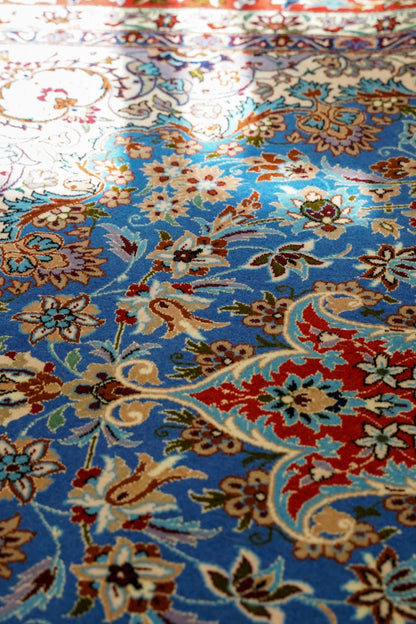  ペルシャ絨毯 イスファハン産 220×150cm  シャジュン房  4661