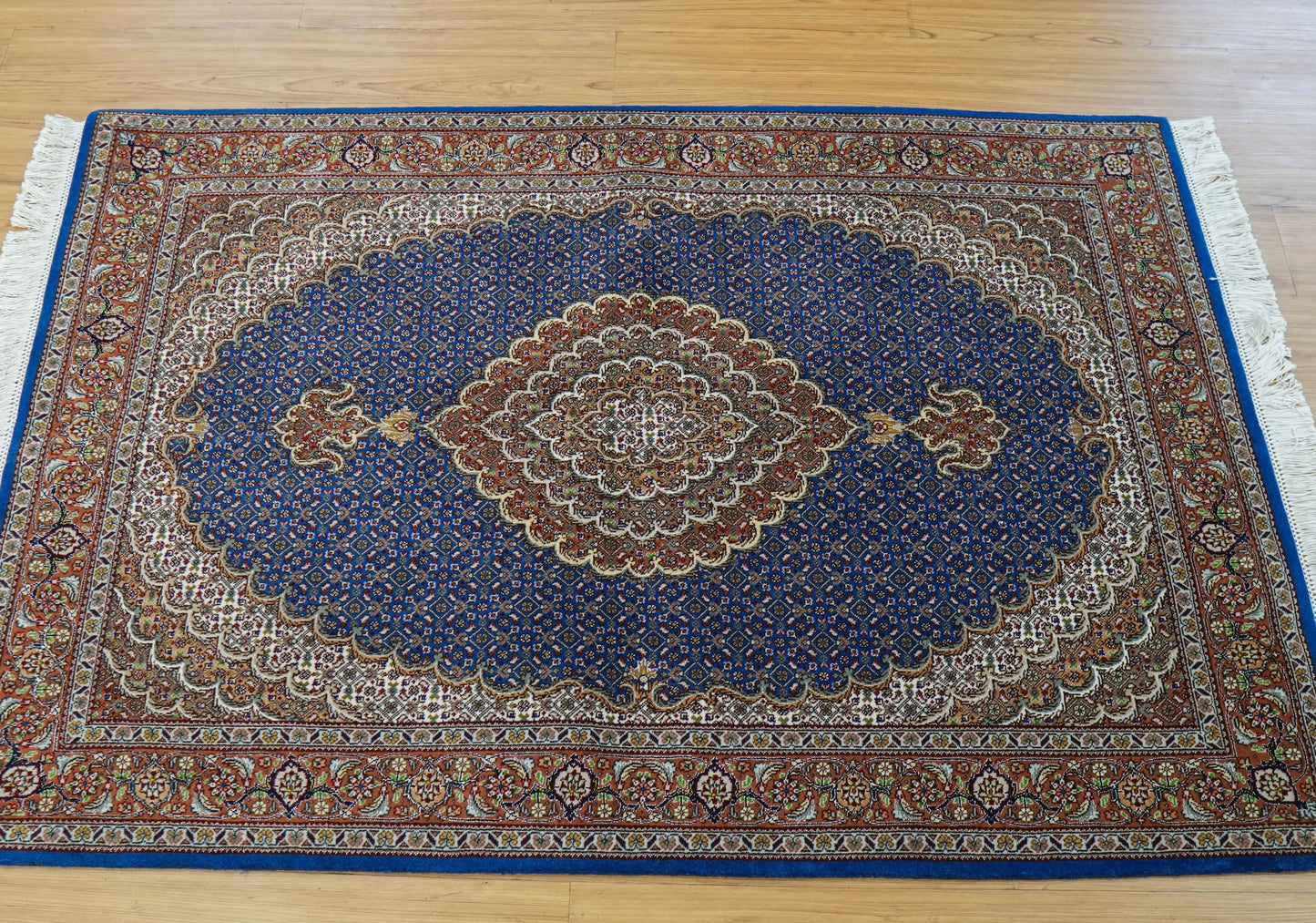 Collection 154×106cm 手織り ペルシャ絨毯 タブリーズ産　50RAJ