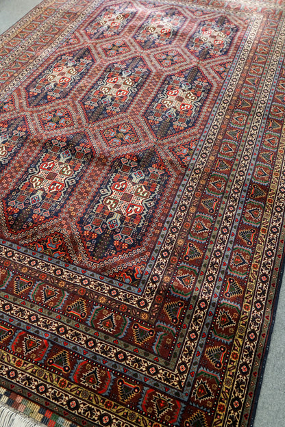 295×195cm アフガニスタン トルクメン　手織り絨毯　 トライバルラグ Decorworks