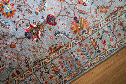  アフガニスタン手織り絨毯 ガズニ  243×176cm｜手紡ぎウール×草木染め