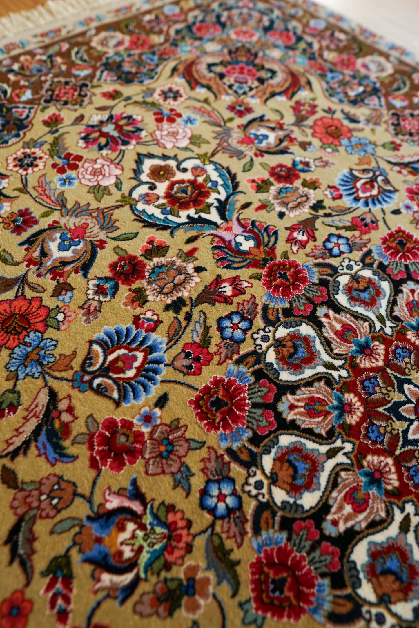  ペルシャ絨毯 イラーム産 約162×104cm｜コルクウール＆シルク