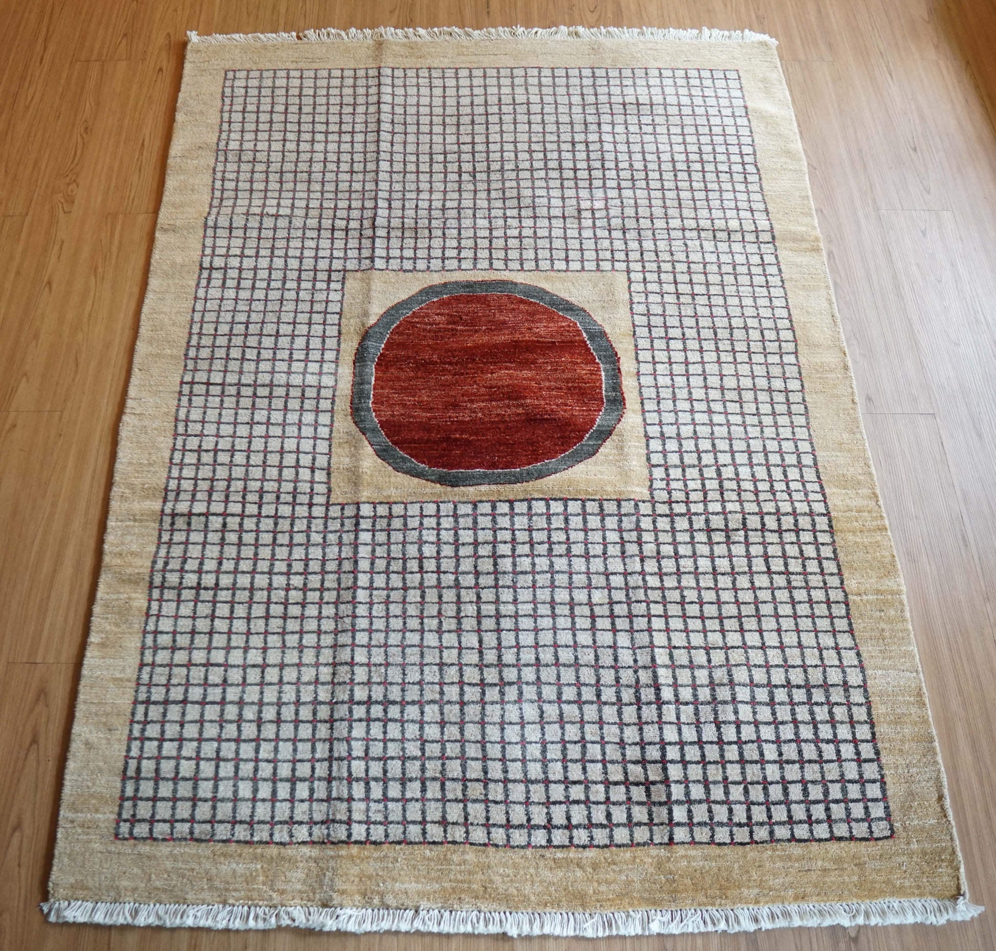  ガズニウール手織りギャッベ ラグ ギャベ 180cm×130cm  ペルシャ絨毯