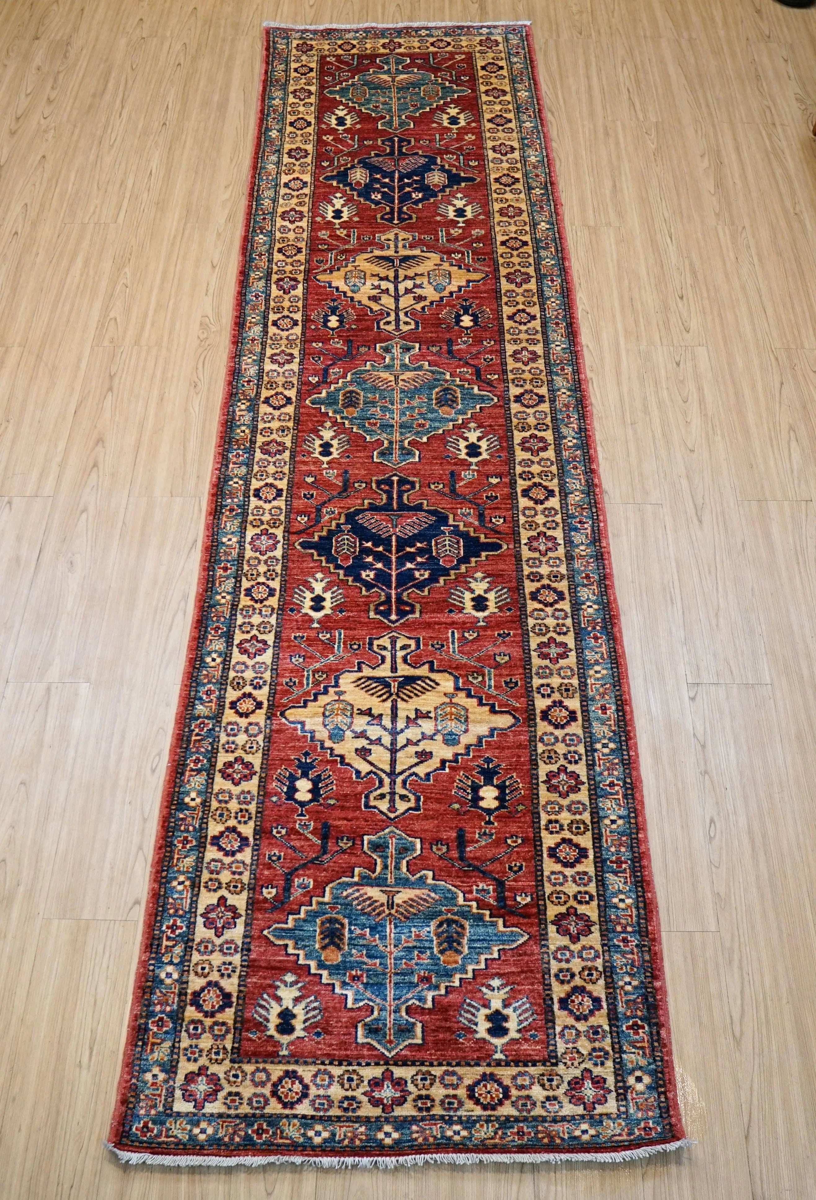 191×60cm アフガニスタン手織り キリム　ランナー　トライバルラグ ロングラグ・ランナー – Decorworks