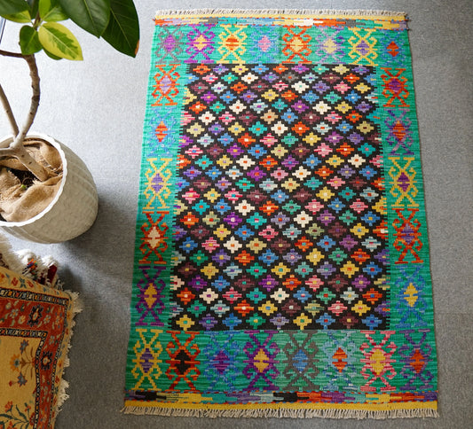 149×102cm　　アフガニスタン手織りキリム　　　 Decorworks